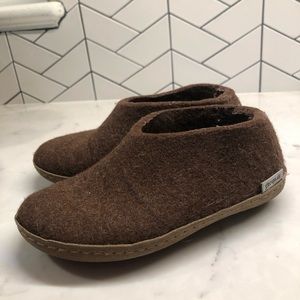 Glerups slippers, brown, size EU29